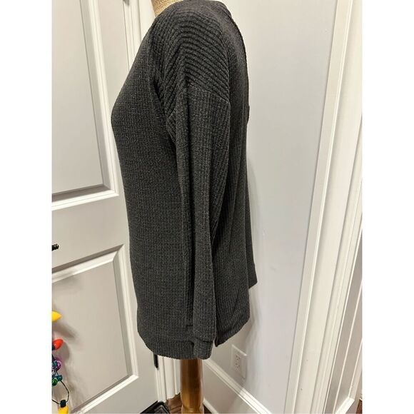 1. State lattiace back thermal pullover sweater tunic sz xsmall grey - Picture 4 of 10